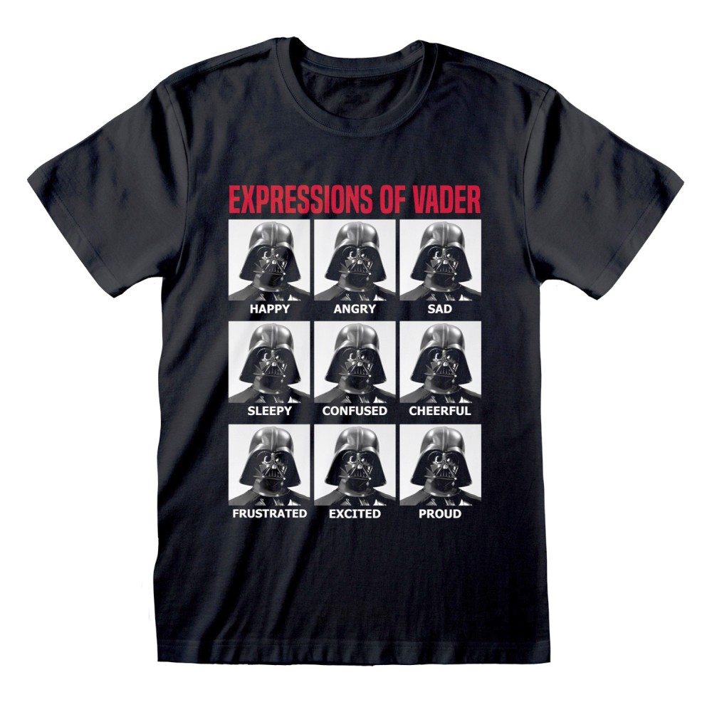 Disney Star Wars - Expressions Of Vader T-shirt Homme - Noir